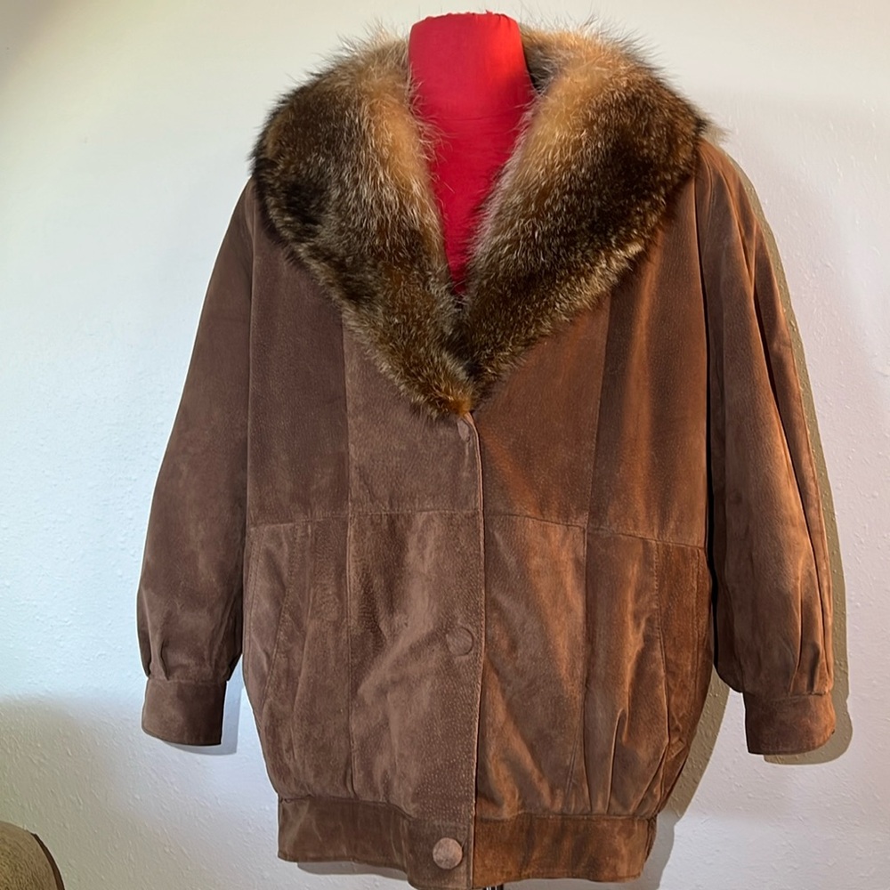 J. Percy for Marvin Richard’s vintage fur leather coat
